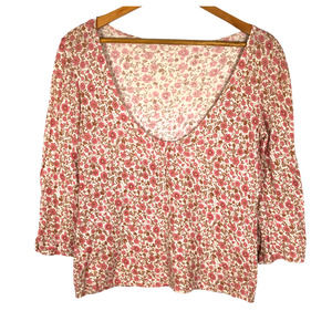 Michel Klein Paris Pink Floral Shirt